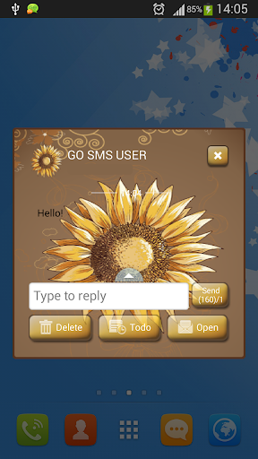 GO SMS 해바라기