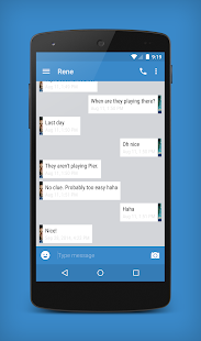 EvolveSMS Theme - Sliver Blue Screenshots 2