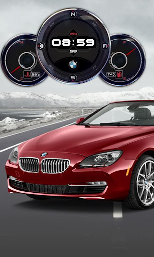 BMW i640 Compass Clock Widget