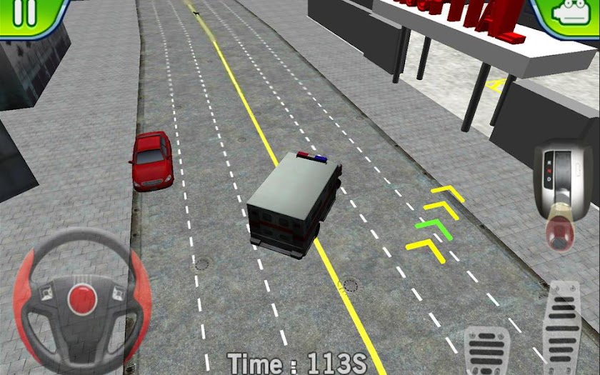 Ambulance Parking 3D Extended Screen 2