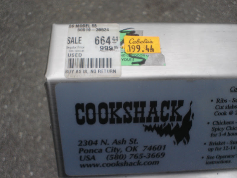 Cookshack score! | THE BBQ BRETHREN FORUMS