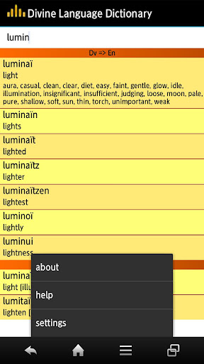 Divine Language Dictionary