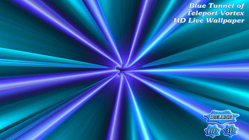 【免費個人化App】Blue Tunnel of Teleport Vortex-APP點子