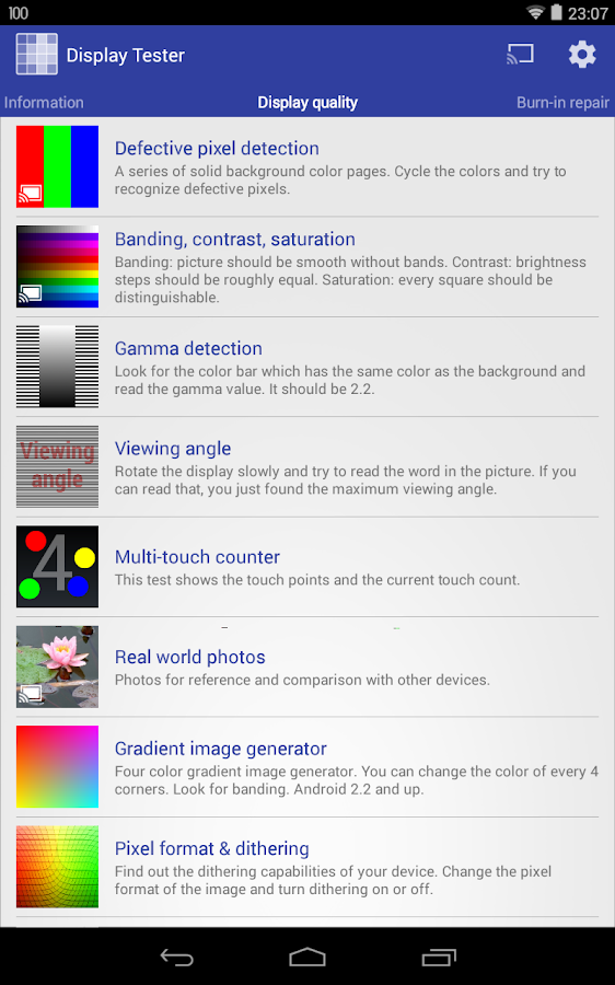 Display Tester Android Apps on Google Play