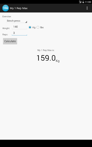 【免費健康App】My 1 Rep Max-APP點子