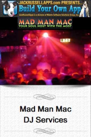 【免費娛樂App】Mad Man Mac DJ Services-APP點子