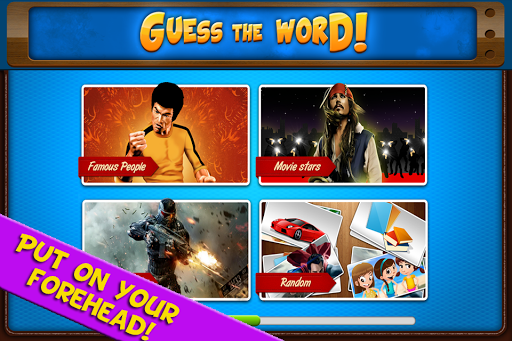Guess The Word Heads Up Game