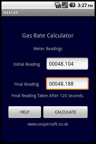 GAS RATE CALCULATOR FREE