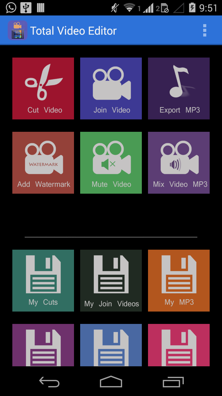 Total Video Editor Screen 1