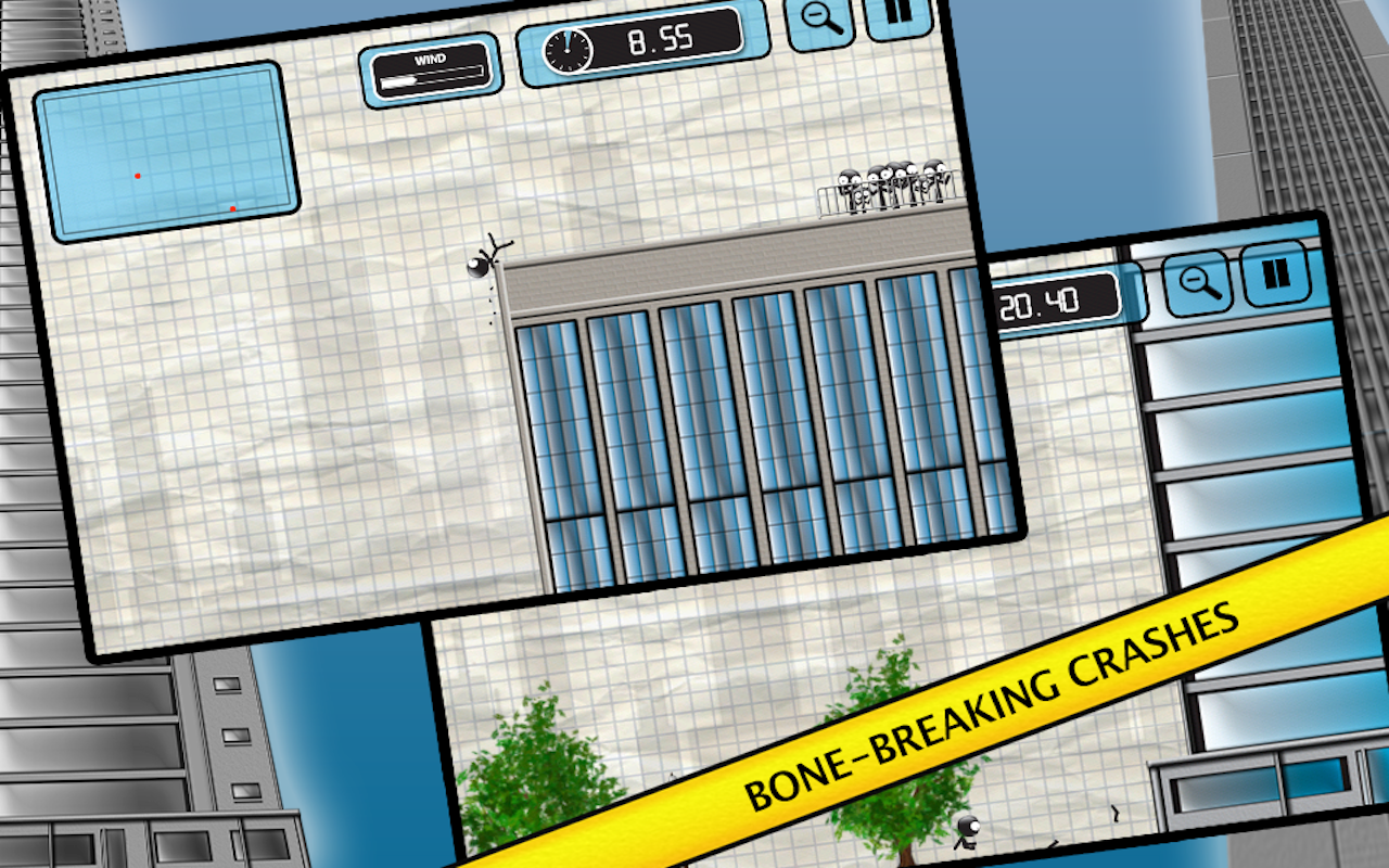 Stickman Base Jumper - screenshot