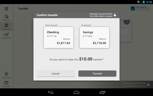 Premier Credit Union Tablet Screenshots 5