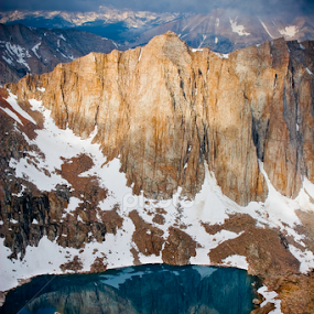 Mountain Reflection in Lake by Joe Boyle - Landscapes Mountains & Hills