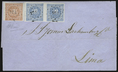 Erreur de couleur sur un timbre péruvien