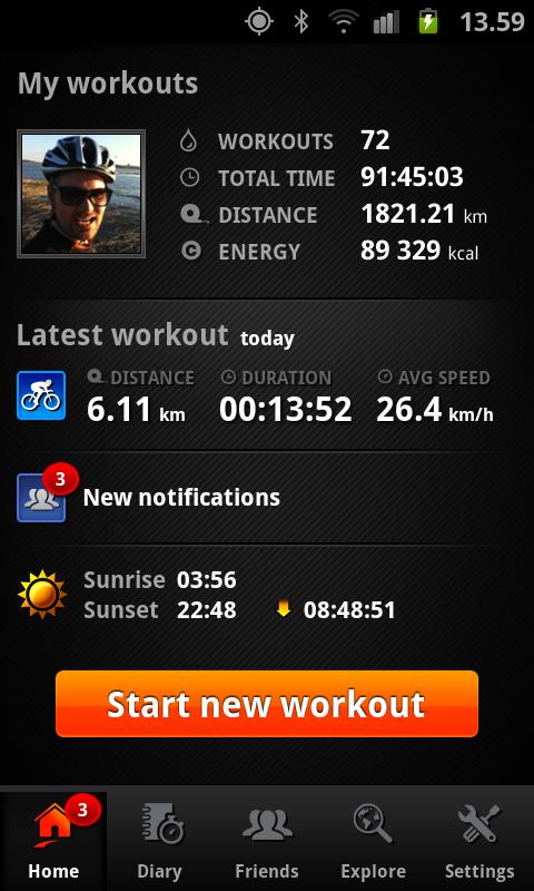 Sports Tracker - screenshot