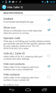 Hide Caller ID