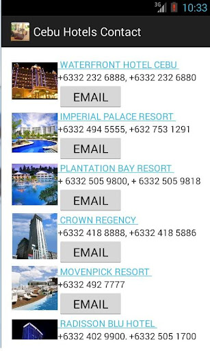 Cebu Hotel Contacts