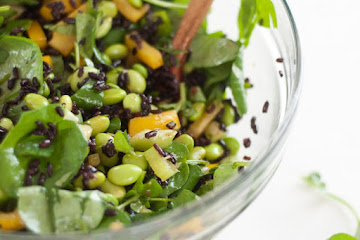 Watercress and Forbidden Rice Salad with Ginger Vinaigrette