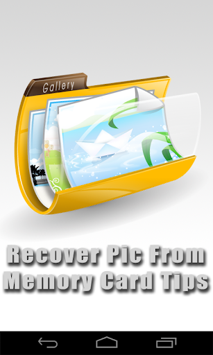 Recover Pic Memory Card Tips