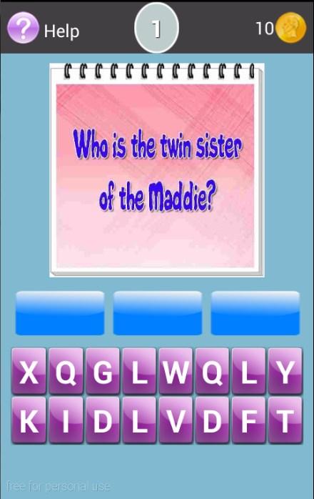 The Twins Liv y Maddie Trivia Screen 2