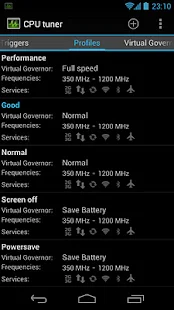 CPU tuner (Gerootete Geräte) Screenshot