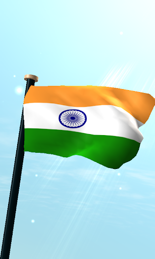 印度旗3D动态壁纸