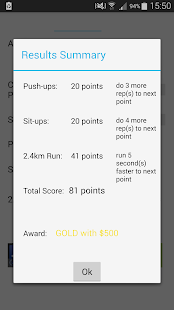 IPPT Score & Award Calculator Screenshots 3