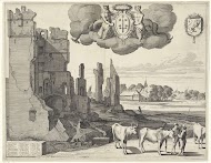 Gezicht op Haarlem A, linker blad