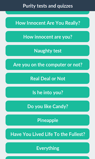 【免費休閒App】Purity tests and quizzes-APP點子