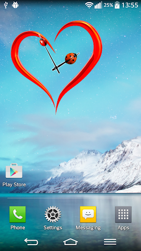 免費下載個人化APP|Love Heart Analog Clock Widget app開箱文|APP開箱王