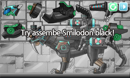 Dino Robot - Smilodon Black poster 1