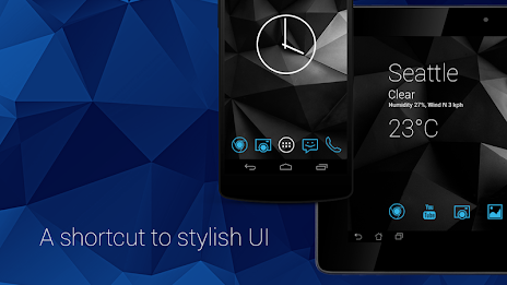 Minimalistic Icons | Blue poster 6