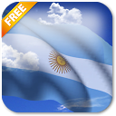 3D Argentina Flag mobile app icon