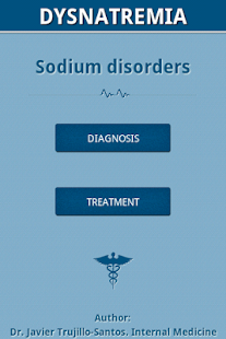 Android application Dysnatremia screenshot