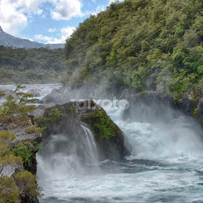 Petrohe Cascades  Chile by Neal Kulick - Landscapes Waterscapes