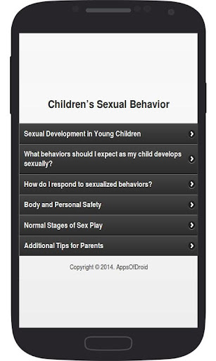 Children's Sexual Behavior