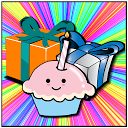 Birthday greetings mobile app icon