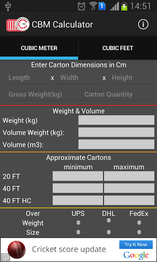 CBM Calculator