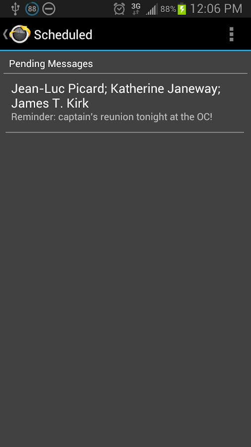    Text Later- screenshot  