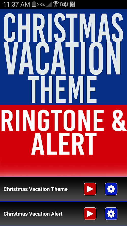 Android application Christmas Vacation Ringtone screenshort