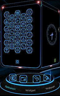 【免費個人化App】NeonBlue 2 Next Launcher Theme-APP點子