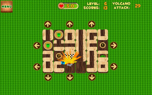 Unblock Maze Volcano Attack