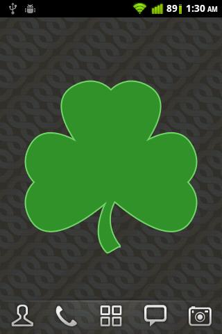 Irish Shamrock Live Wallpaper Screen 1