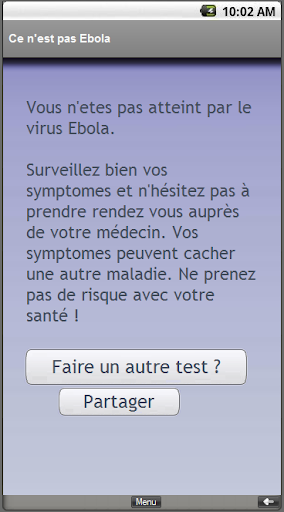 Suis-je contaminé par Ébola