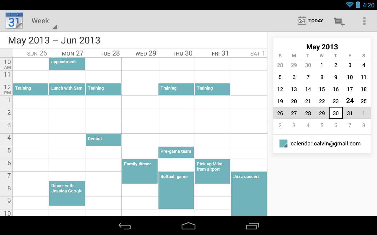 Google 日曆 - screenshot