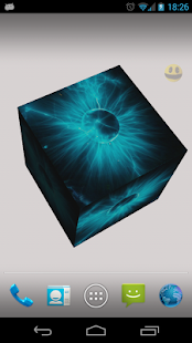 Android application 3D Picture Cube Wallpaper screenshot