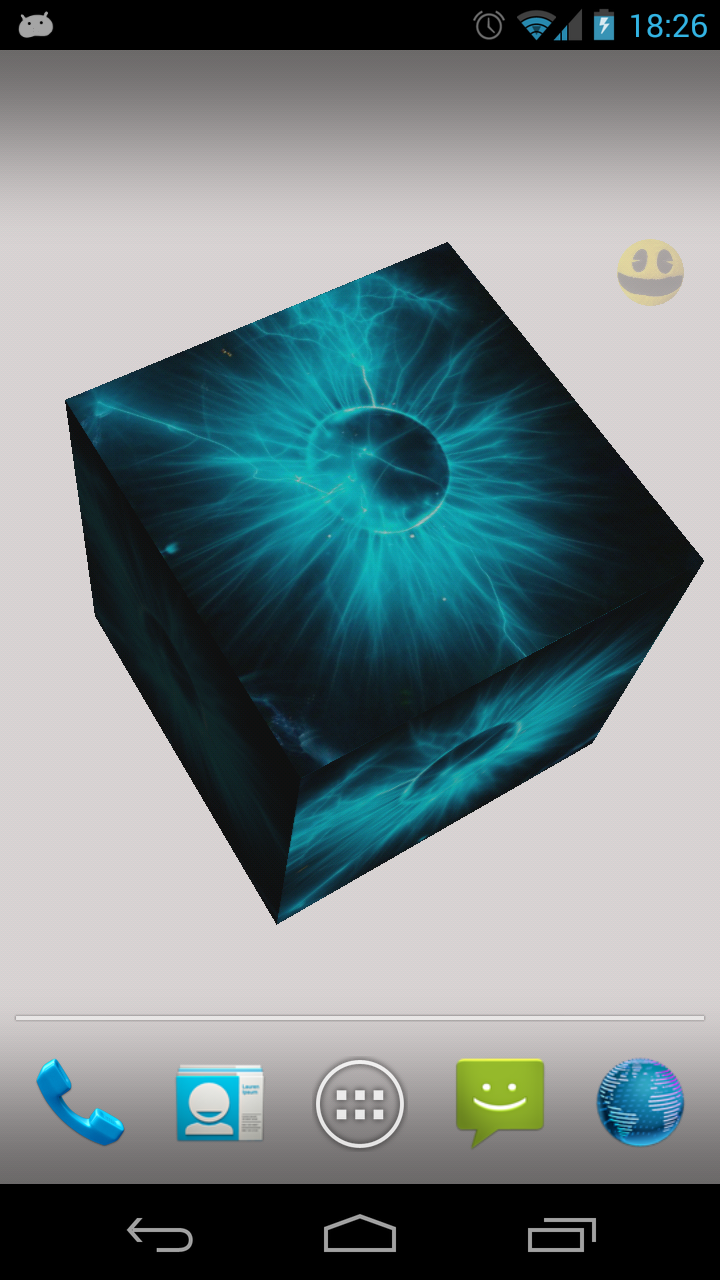 3D Picture Cube Wallpaper Screen 1