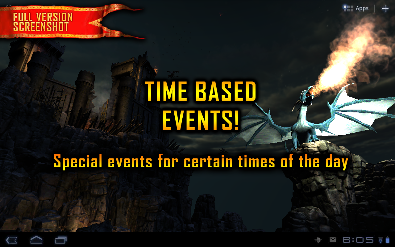  Android   Dragon Strike Live Wallpaper, incredibilmente bello!