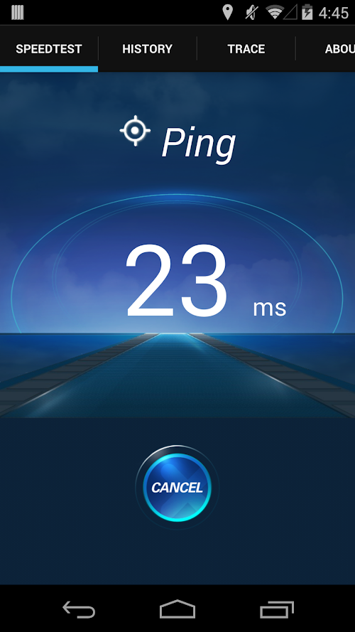 Android application Internet Speed Test Pro screenshort
