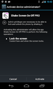 Download Shake Screen On Off PRO APK