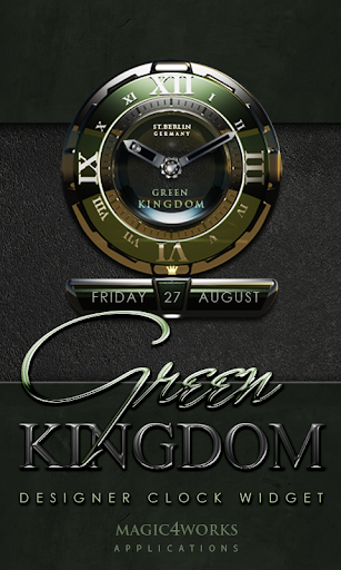 Green Kingdom Clock Widget
